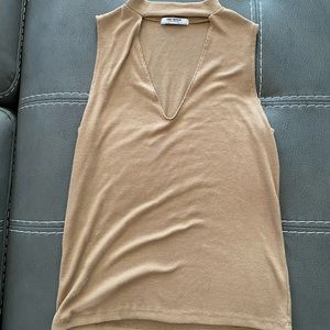 Zara beige tank top